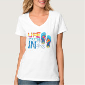 Het leven is beter in flip flip t-shirt (Voorkant)