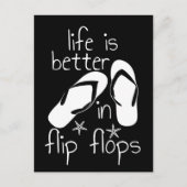 Het Leven Is Beter In Flip Flops Briefkaart (Voorkant)