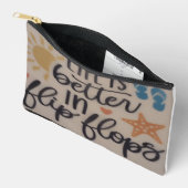 het leven is beter in flip flops cosmetische tas (Open)