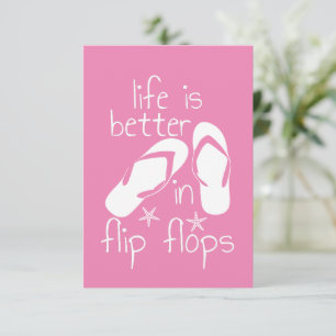 Het Leven Is Beter In Flip Flops  RSVP Kaartje