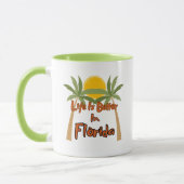Het leven is beter in Florida Coffee Mok (Links)