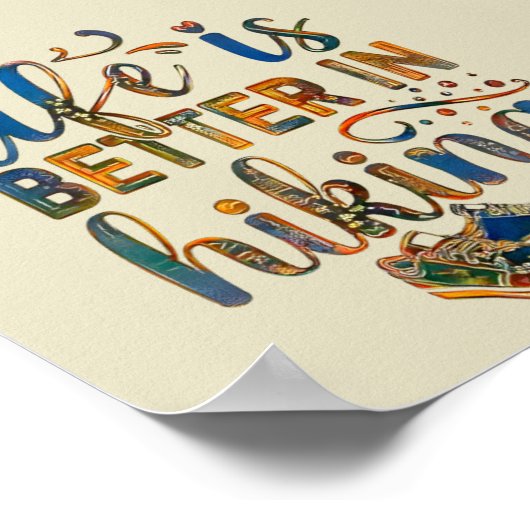 Het leven is beter in hakken, Boots Poste Poster (Hoek)