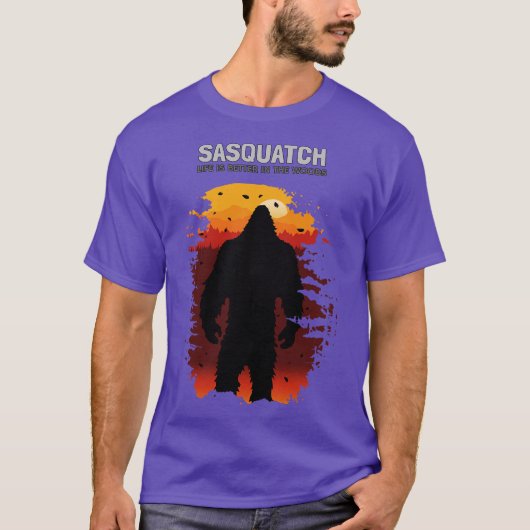 Het leven is beter in het bos t-shirt (Voorkant)