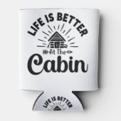 Het leven is beter in het grappige citaat van Cabi Blikjeskoeler (Voorkant)