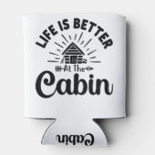 Het leven is beter in het grappige citaat van Cabi Blikjeskoeler (Achterkant)