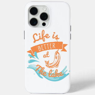 het leven is beter in het meer iPhone 15 pro max hoesje