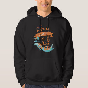 het leven is beter in het meer hoodie