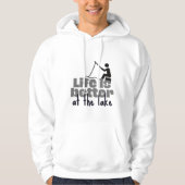 Het leven is beter in het meer hoodie (Voorkant)