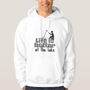 Het leven is beter in het meer hoodie