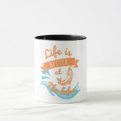 het leven is beter in het meer mok (Midden)