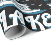 Het leven is beter in het meer - Pontoon Boat Gift Cadeaupapier (Rol Hoek)