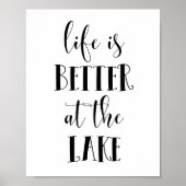 Het leven is beter in het meer poster (Voorkant)