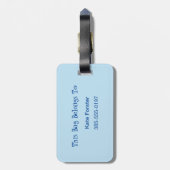 Het leven is beter in het meer van de persoonlijke bagagelabel (Achterkant verticaal)