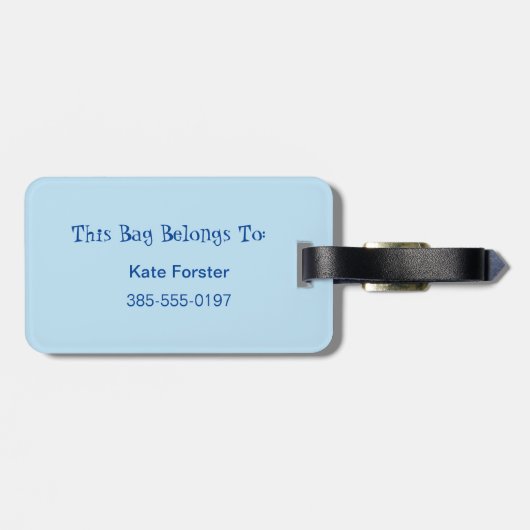 Het leven is beter in het meer van de persoonlijke bagagelabel (Achterkant horizontaal)