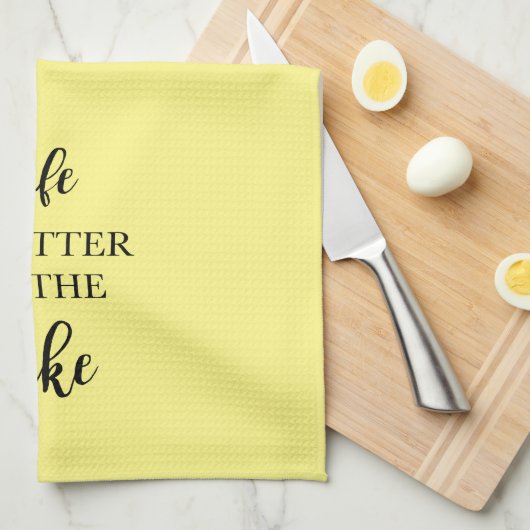 Het leven is beter in het meer van Kitchen Theedoek (Quarter Fold)