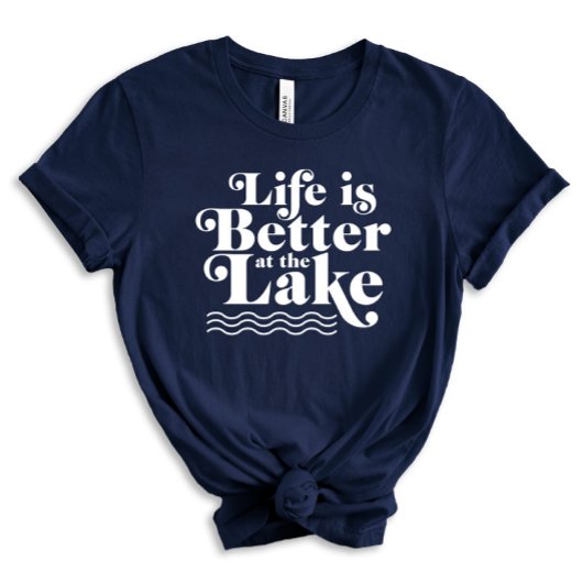 Het leven is beter in het meer van T-Shirt