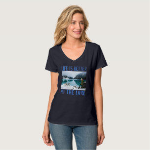 Het leven is beter in het meer van T-Shirt