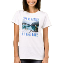 Het leven is beter in het meer van T-Shirt