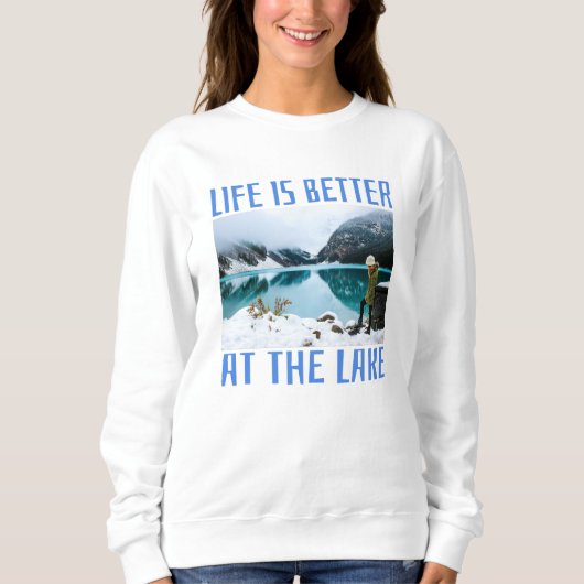 Het leven is beter in het meer van T-Shirt (Voorkant)