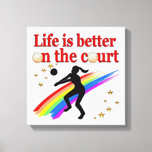 HET LEVEN IS BETER IN HET ONTWERP VAN HET GERECHT  CANVAS AFDRUK (Voorkant)