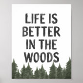 Het leven is beter in het Poster van het bos Nurse (Voorkant)