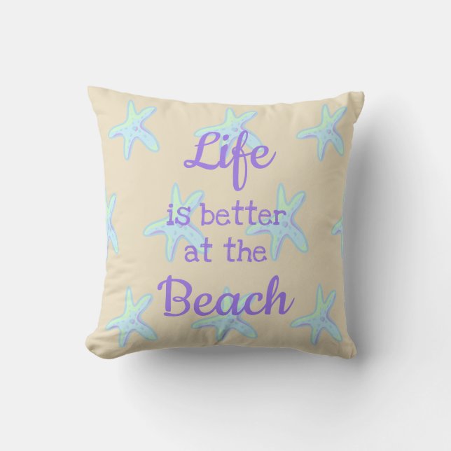 Het leven is beter in het Sierkussen van de Beach  (Voorkant)