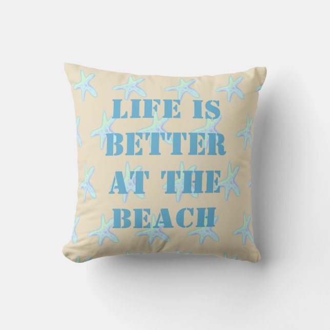 Het leven is beter in het Sierkussen van de Beach  (Voorkant)