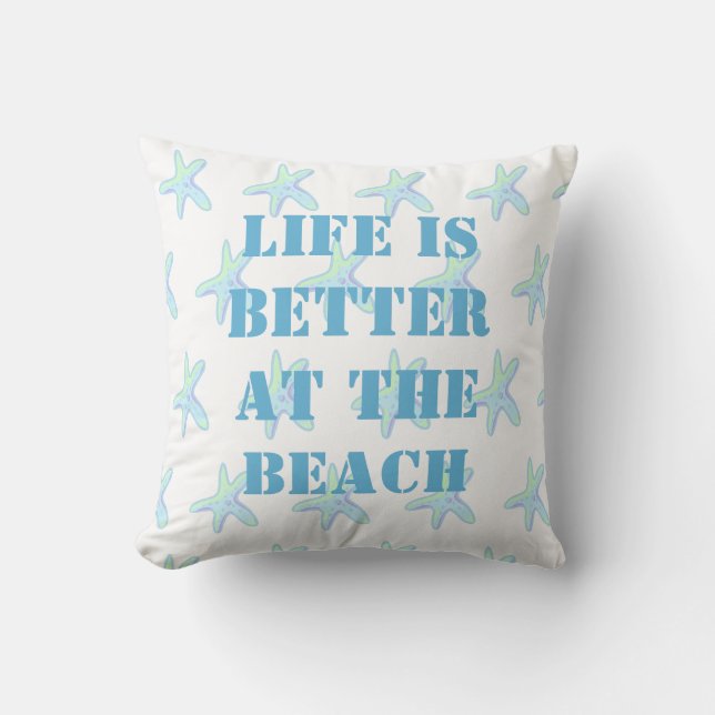 Het leven is beter in het Sierkussen van de Beach  (Voorkant)
