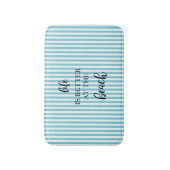 Het leven is beter in het strand badmat (Voorkant Verticaal)