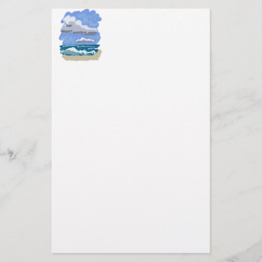 Het leven is beter in het strand briefpapier (Voorkant)