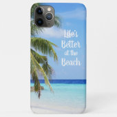 Het leven is beter in het strand Case-Mate iPhone case (Achterkant)