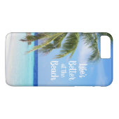 Het leven is beter in het strand Case-Mate iPhone case (Achterkant (Horizontaal))