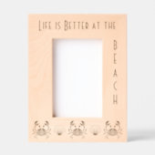 Het leven is beter in het strand gegraveerde lijstjes (Voorkant)