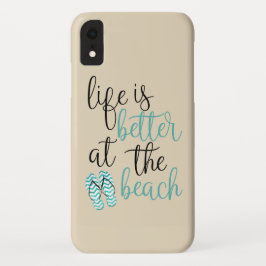 Het leven is beter in het strand met Teenslippers  Case-Mate iPhone 14 Hoesje