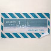 Het leven is beter in het strand | Mooie foto Strandlaken (Voorkant)