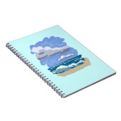 Het leven is beter in het strand notitieboek (Rechterzijde)