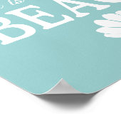 Het leven is beter in het strand Poster (Hoek)