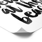 Het leven is beter in het strand poster (Hoek)