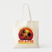 Het leven is beter in het strand tote bag (Voorkant)