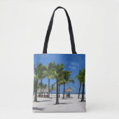 Het leven is beter in het strand tote bag (Voorkant)