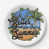 Het leven is beter in het Summer Paper Bord (Voorkant)