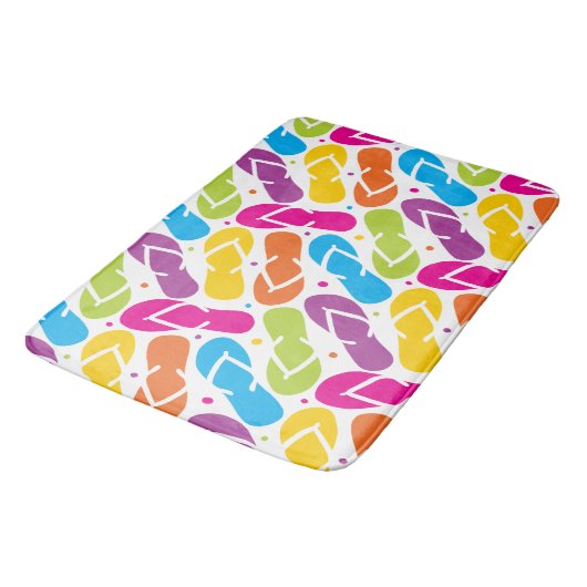 Het leven is beter in het Teenslipper Patroon Badmat (Gekanteld)