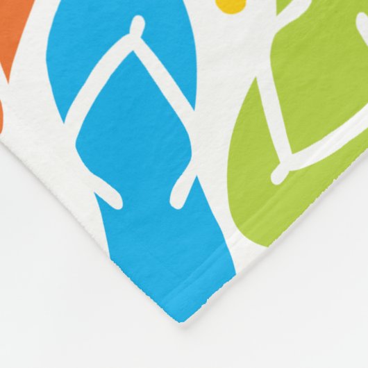 Het leven is beter in het Teenslipper Patroon Fleece Deken (Hoek)