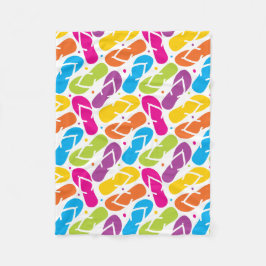 Het leven is beter in het Teenslipper Patroon Fleece Deken