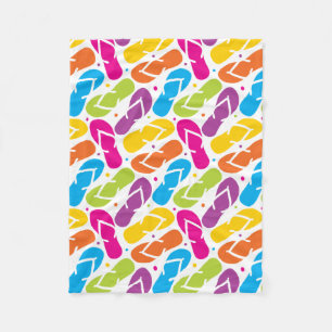 Het leven is beter in het Teenslipper Patroon Fleece Deken