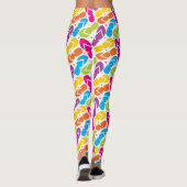 Het leven is beter in het Teenslipper Patroon Leggings (Achterkant)