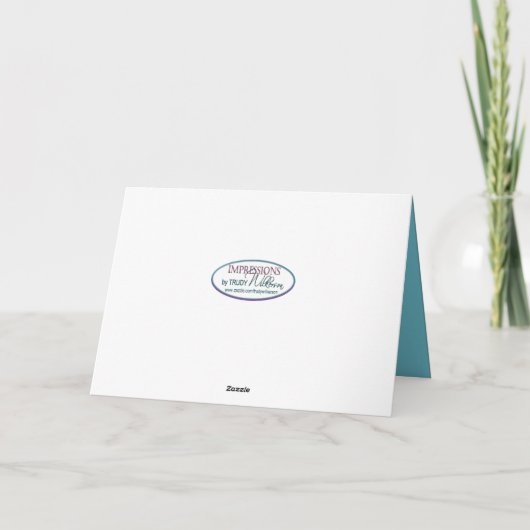 Het leven is beter in het Zee, Blank Notecard Kaart (Achterkant)