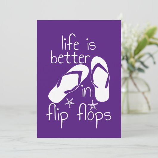 Het Leven Is Beter In Slippers   Aankondiging (Staand voorkant)