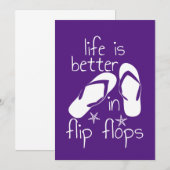 Het leven is beter in Teenslipper Aankondiging (Voorkant / Achterkant)