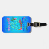 Het leven is beter in Teenslipper Bagagelabel (Voorkant horizontaal)